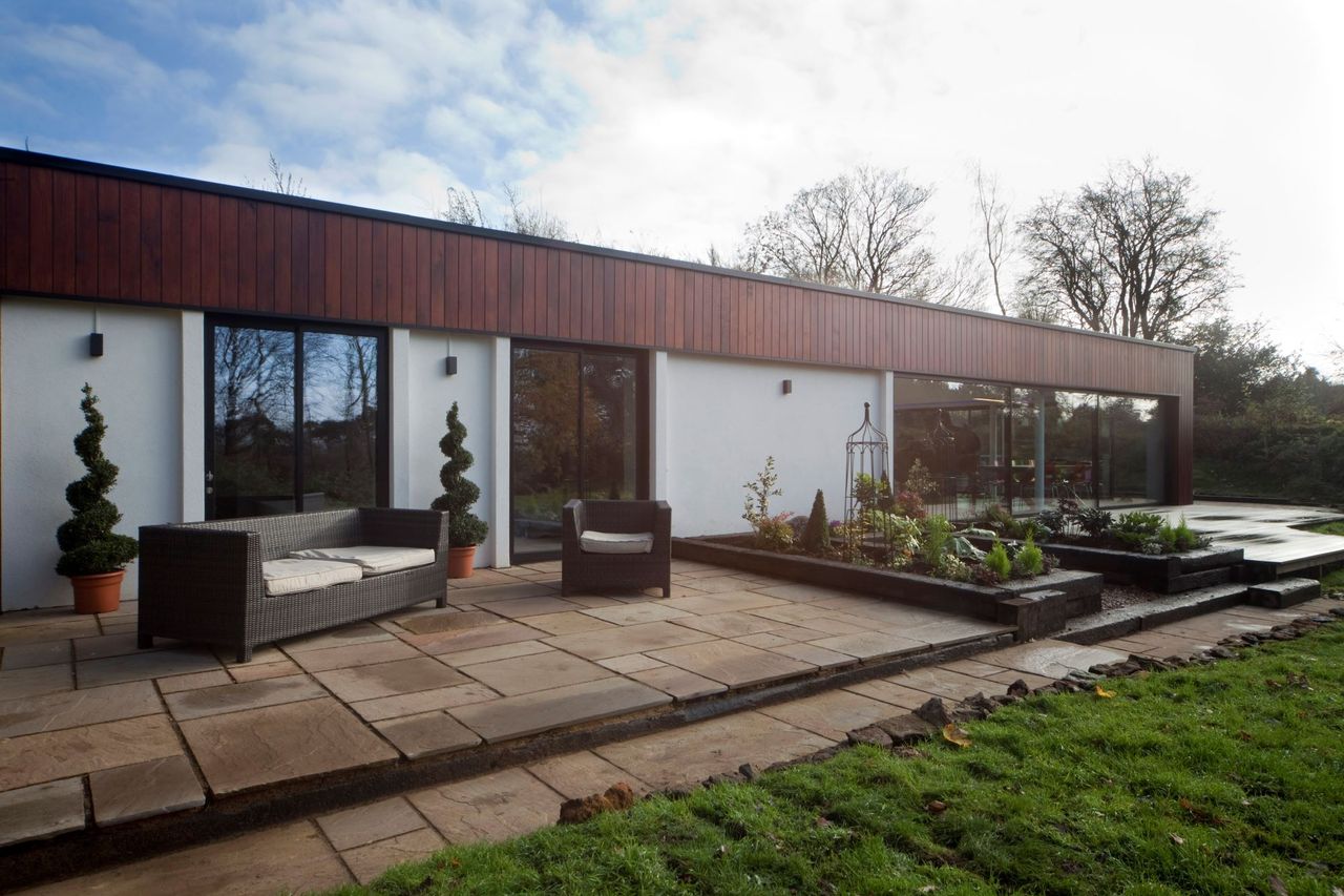 The self build utilises the latest energy efficient technology to achieve its high EPC rating