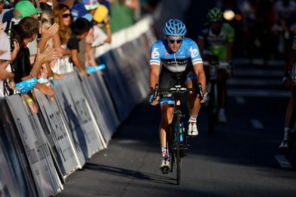 Nathan Haas won most of the sprint points for the Down Under Classic.