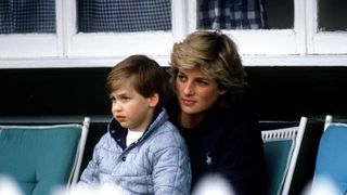 prince william with princess diana on ﻿may 17, 1987