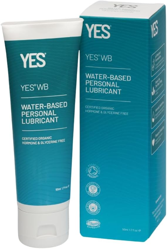 Yes Wb Water-Based Personal Lubricant | Intensely Hydrating Water-Based Lube | Certified Organic Made Without Hormones or Glycerine | Ph Matched