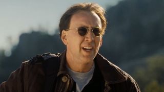 Nicolas Cage unsure in the forest in National Treasure: Book of Secrets.