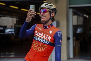 Franco Pellizotti documenting his first appearance at the Abu Dhabi Tour.