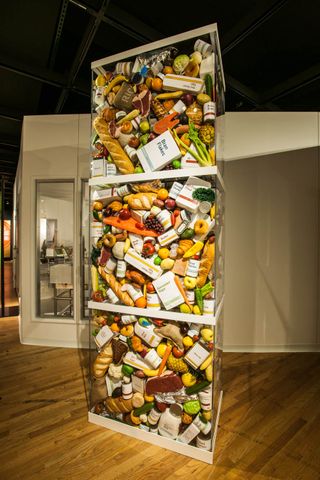 Food waste sculpture