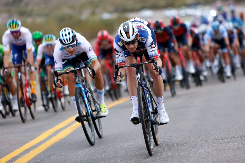 ALTO COLORADO ARGENTINA JANUARY 27 Michael Morkov of Denmark and Team Soudal QuickStep competes during the 39th Vuelta a San Juan International 2023 Stage 5 a 1733km stage from Chimbas to Alto Colorado 2623m VueltaSJ2023 on January 27 2023 in Alto Colorado Argentina Photo by Maximiliano BlancoGetty Images