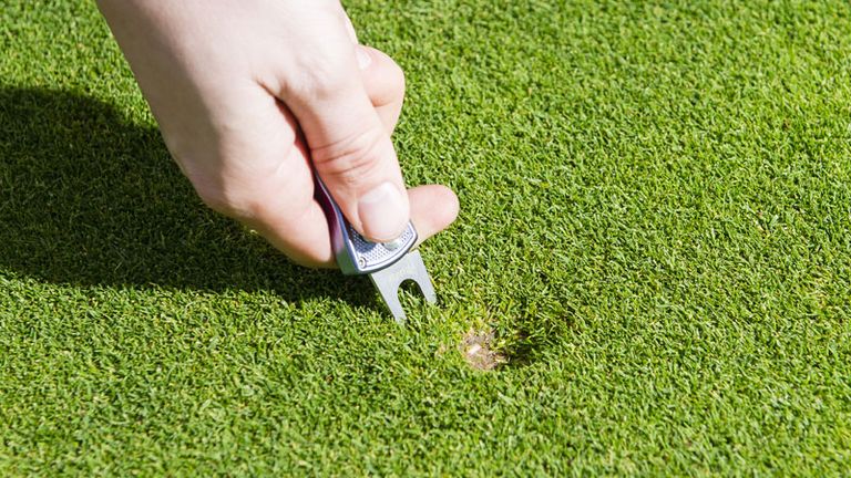 How to repair a pitch mark