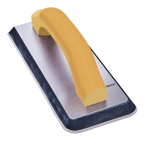 Amtech - Tile Grout Float for Even Spreading and Smooth Finish, Home Diy, Dual-Edged Design, Durable With High-Density Foam Pad and Aluminium Plate, Rounded Corners Prevent Damage (24 X 10cm)