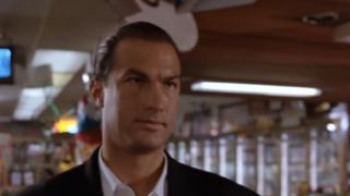 Close up of Steven Seagal in Hard To Kill