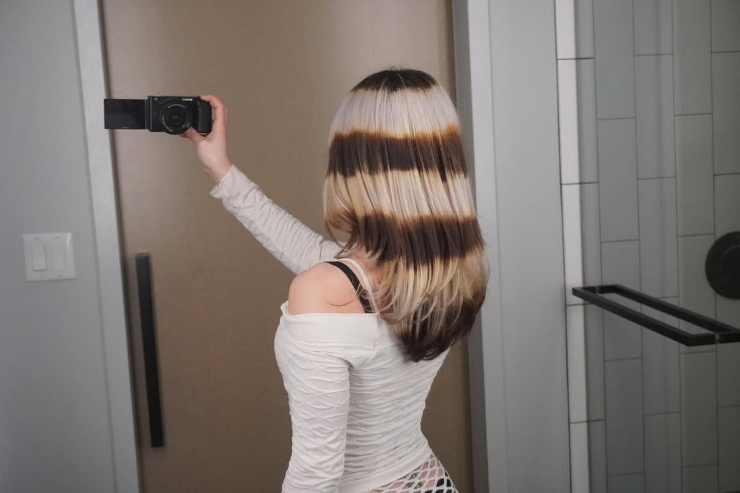Olympian figure skater Alysa Liu's halo hair.