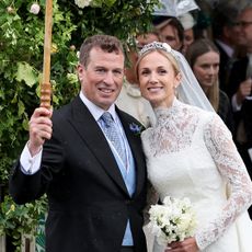 Peter Phillips and Harriet Sperling on their wedding day