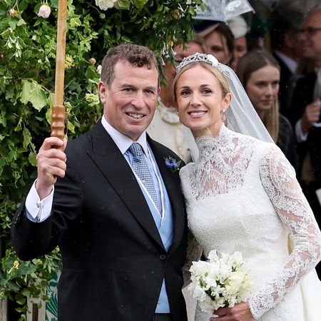Peter Phillips and Harriet Sperling on their wedding day