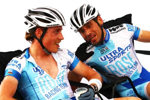 Stage 1 winners Steffen Thum &amp; Simon Gegenheimer (Ultra Sports Rose Racingteam)