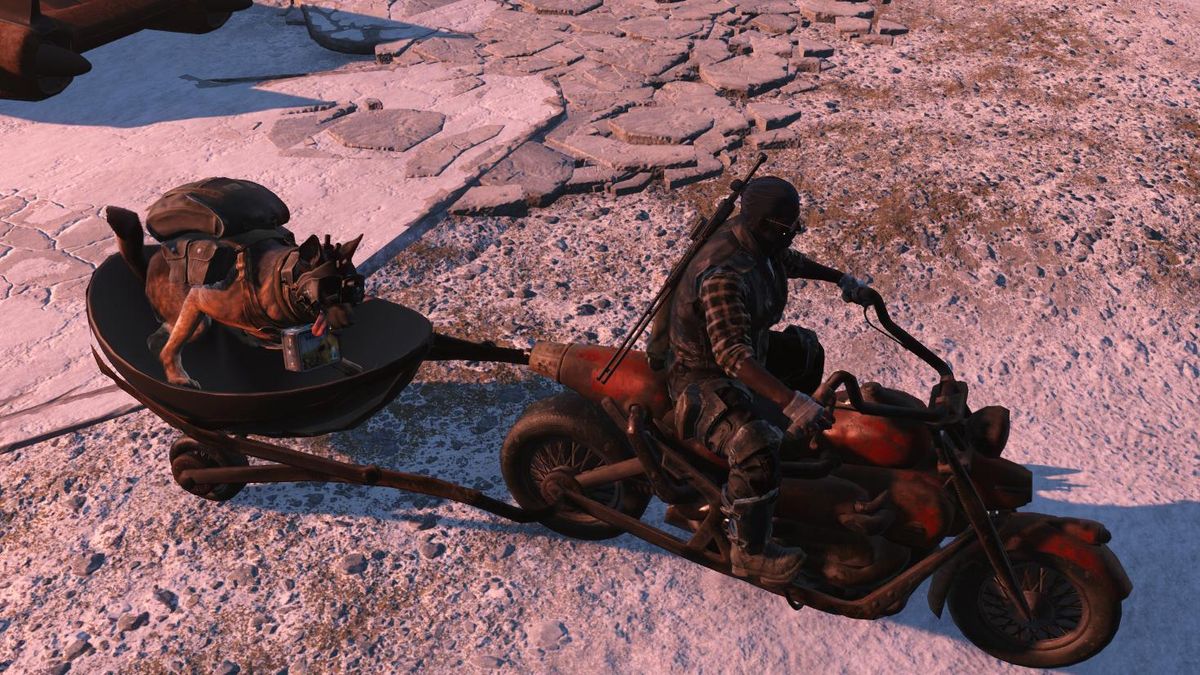 Drive a customizable motorcycle around Fallout 4 with this mod | PC Gamer