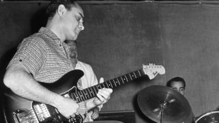 Joe Pass playing a Fender VI