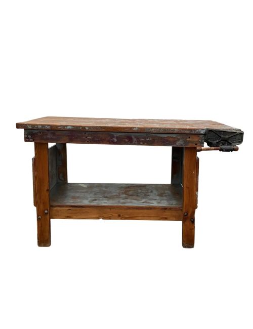 Antique Industrial Kitchen Island/Workbench