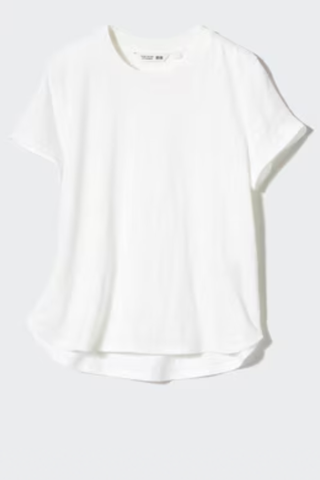 Uniqlo Linen Crew Neck Short-Sleeve T-Shirt 