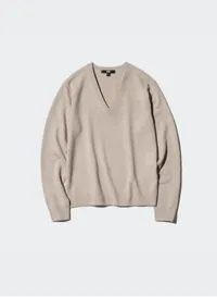 100% Cashmere V Neck Jumper: was $79 now $69 @ Uniqlo
