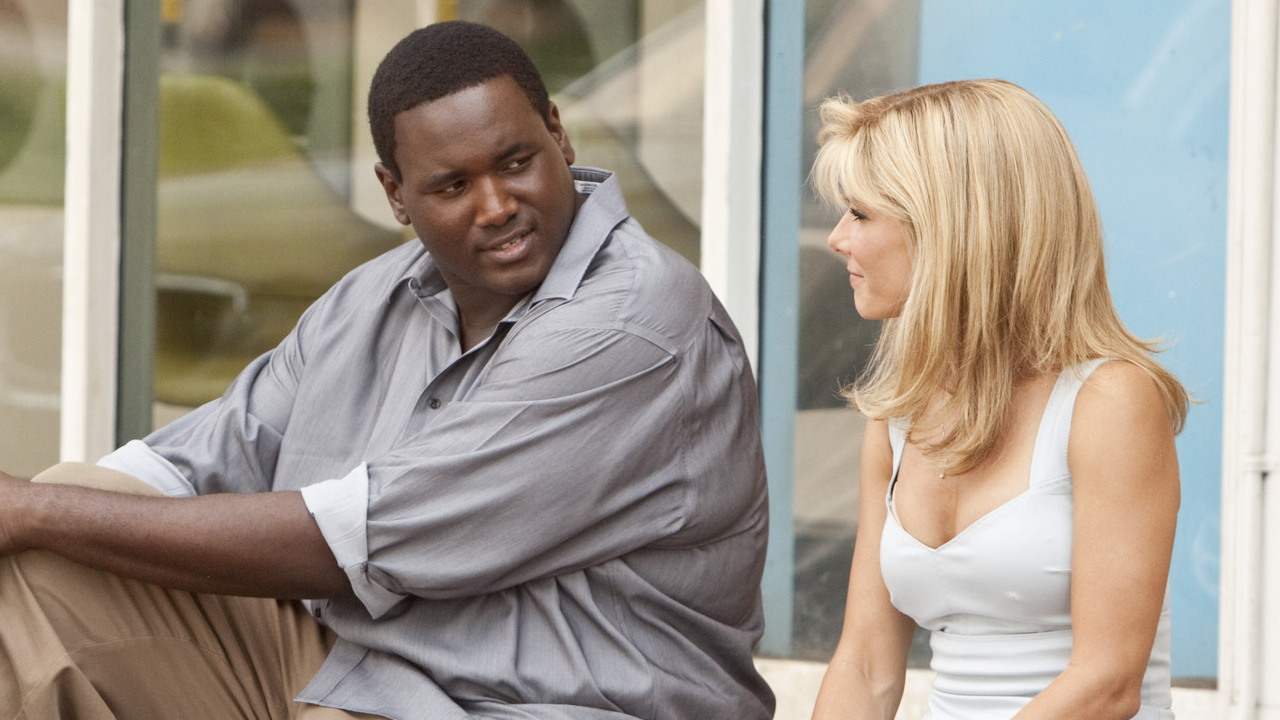 Quinton Aaron and Sandra Bullock in The Blind Side