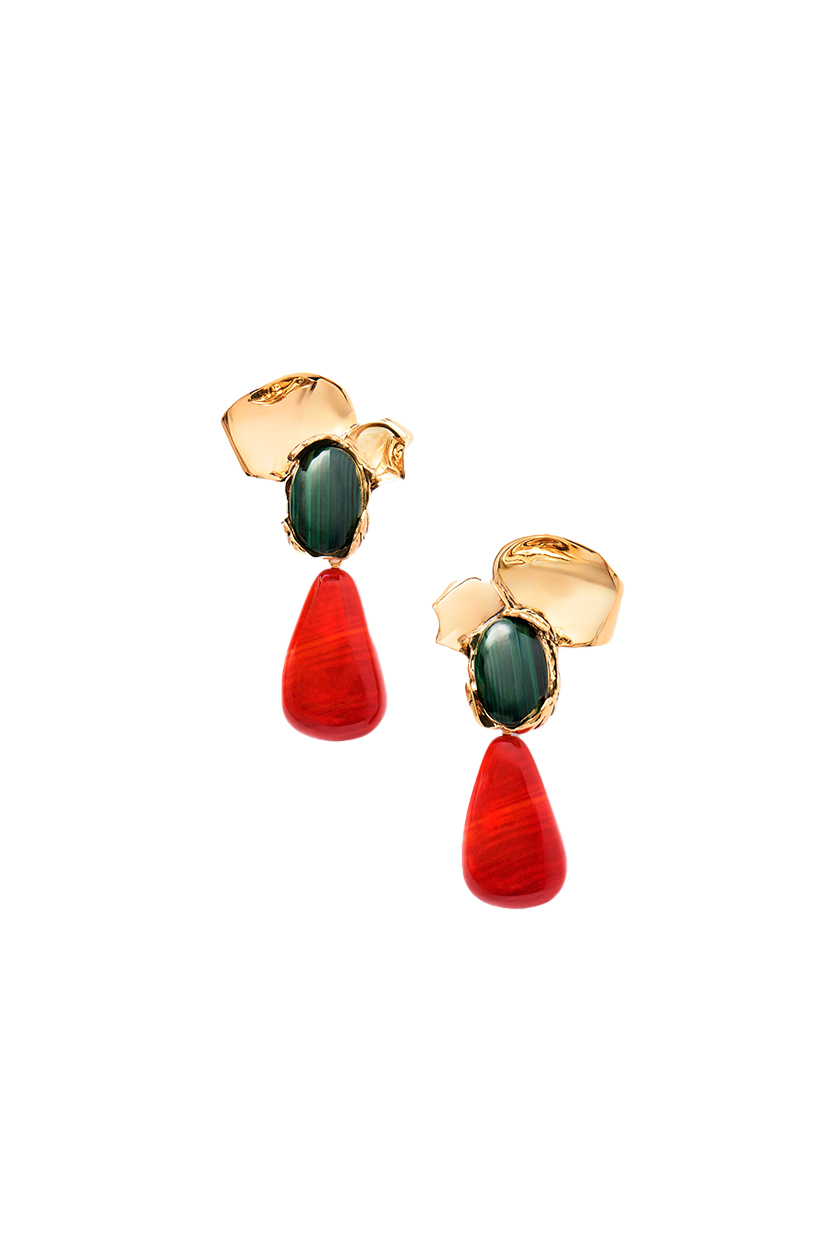 SAINT LAURENT, Petal Earrings