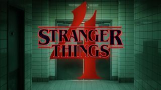 Et skjermbilde av logoen til «Stranger Things» sesong 4 fra en av seriens trailere