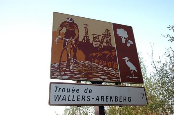 An iconic section of Paris-Roubaix.