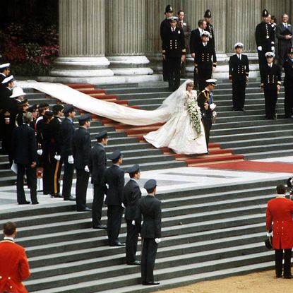 Princess Diana on her 1981 wedding day