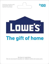 Lowe's Gift Card: save $10 on orders of $100+ with code "LOWES" @ Amazon