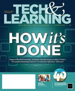 Tech&Learning's Magazine cover for October 2019