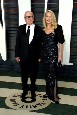 Rupert Murdoch And Jerry Hall At The Oscar After Parties, 2016