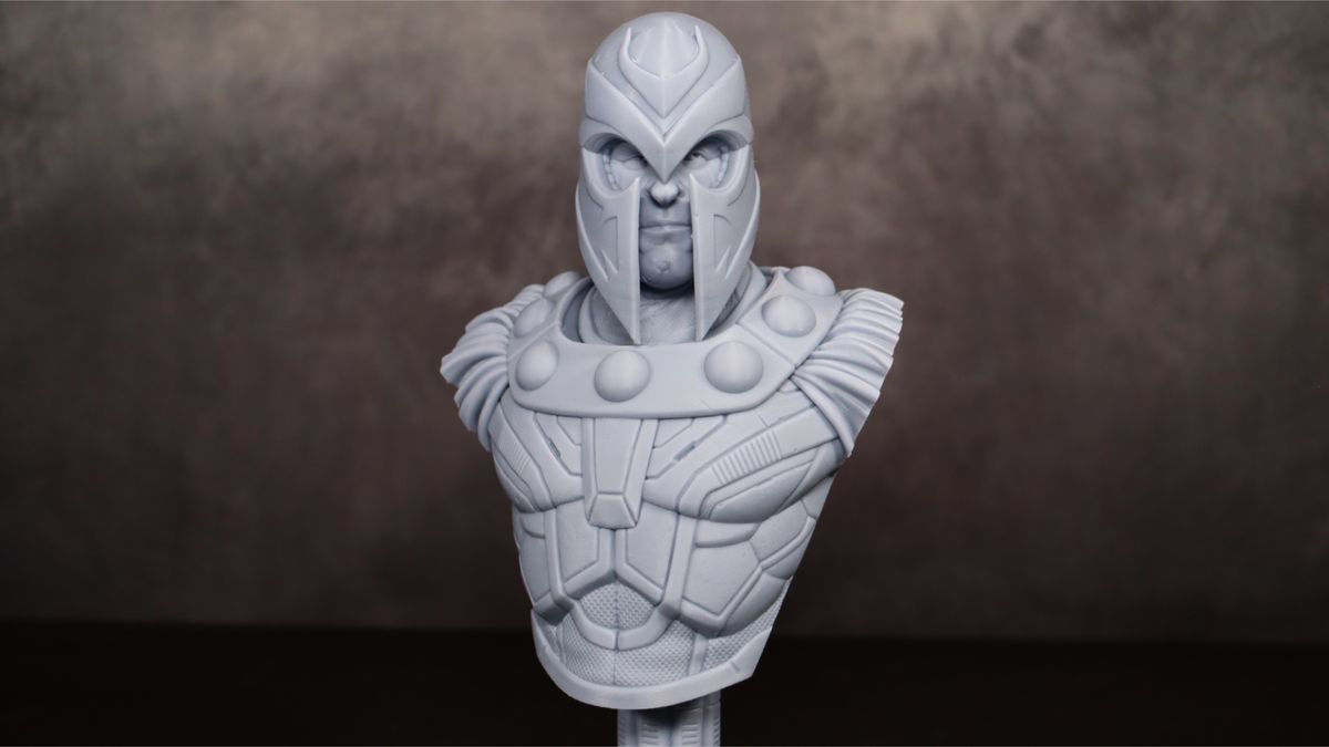 Nova3D Whale3 SE 3D printer-test print-Magneto-full front of bust