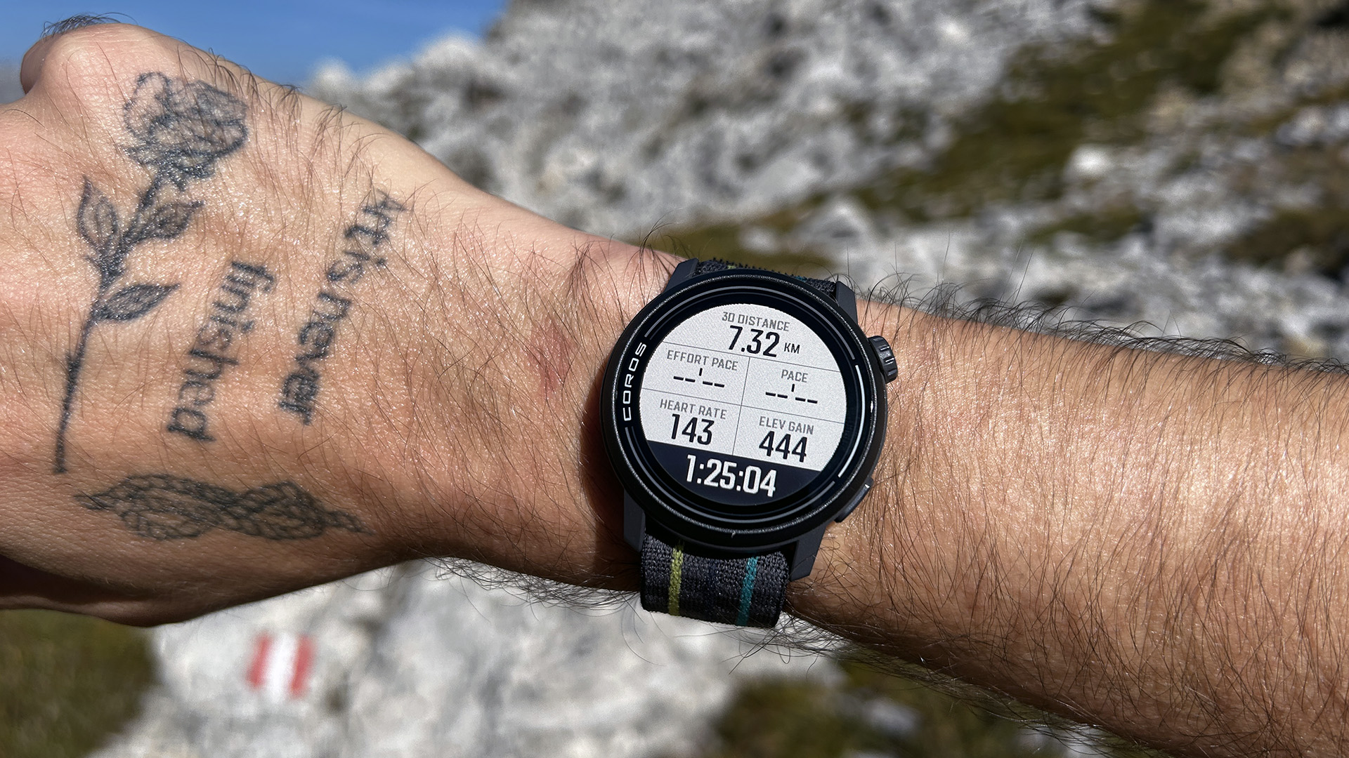 COROS Pace 3 GPS w/Nylon Band Sport Watch, Black, 