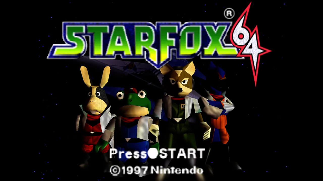 Star Fox 64 intro screen