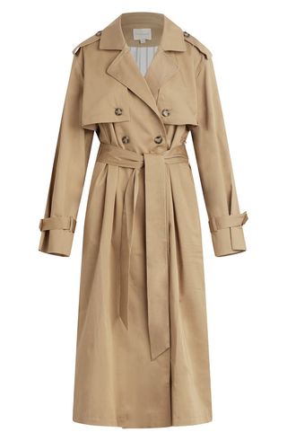 The Charles Tie Waist Double Breasted Trench Coat