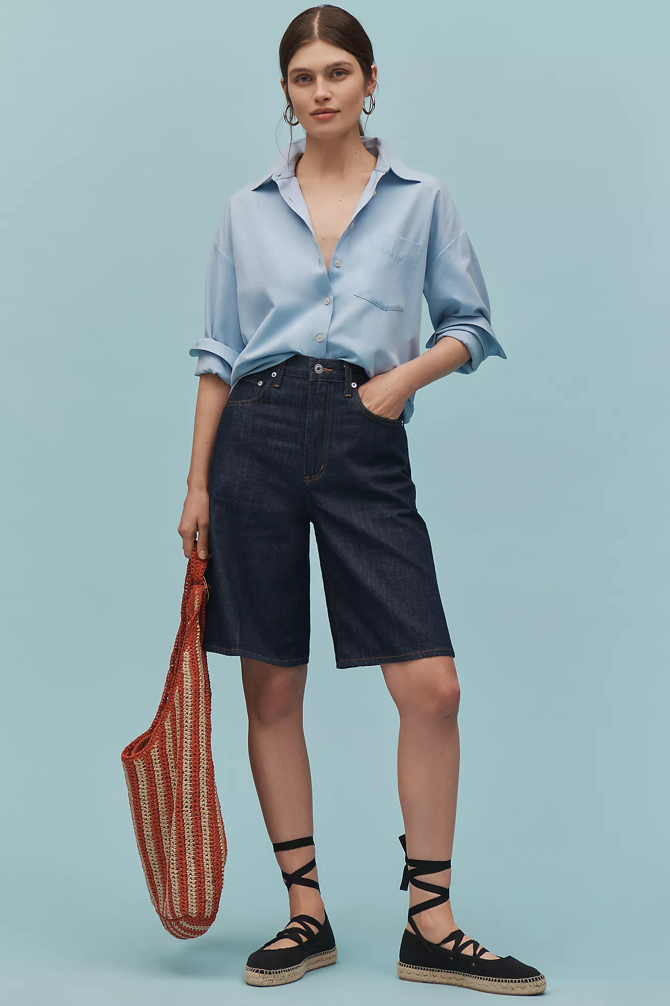 Agolde Nolan Denim Shorts