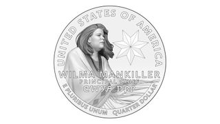 Quarter design featuring Wilma Mankiller