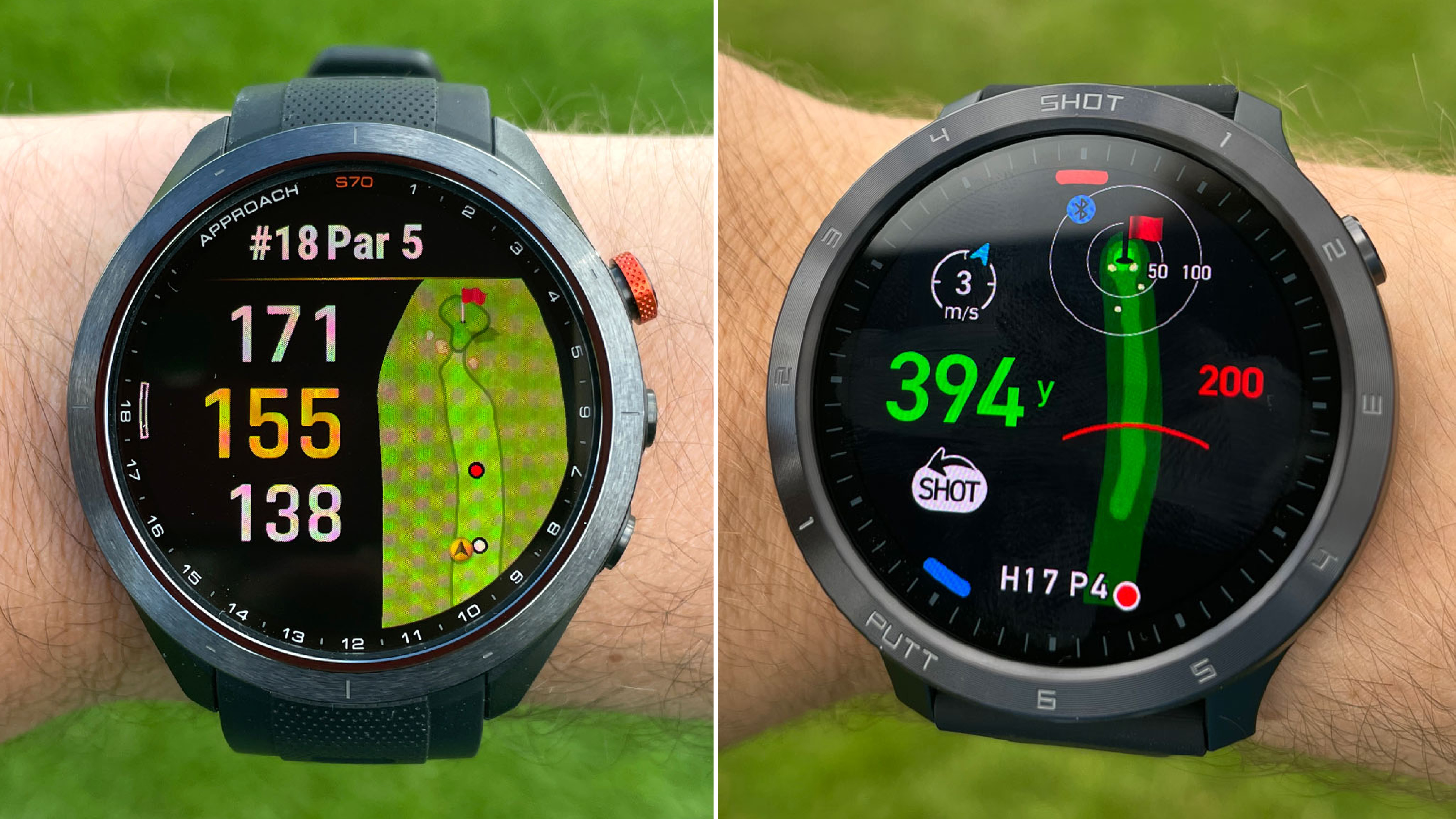 Garmin Approach S70 vs Voice Caddie T11 Pro