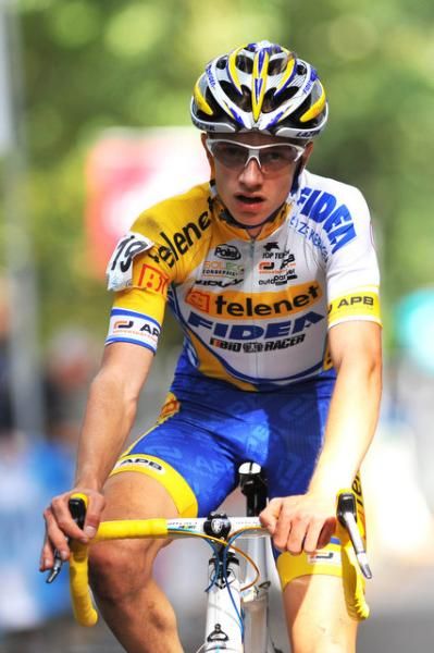 Quinten Hermans of Belgium races among the junior men