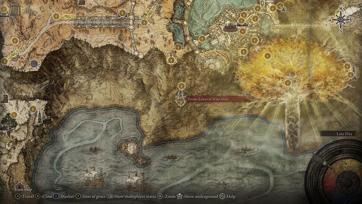Elden Ring West Altus Divine Tower