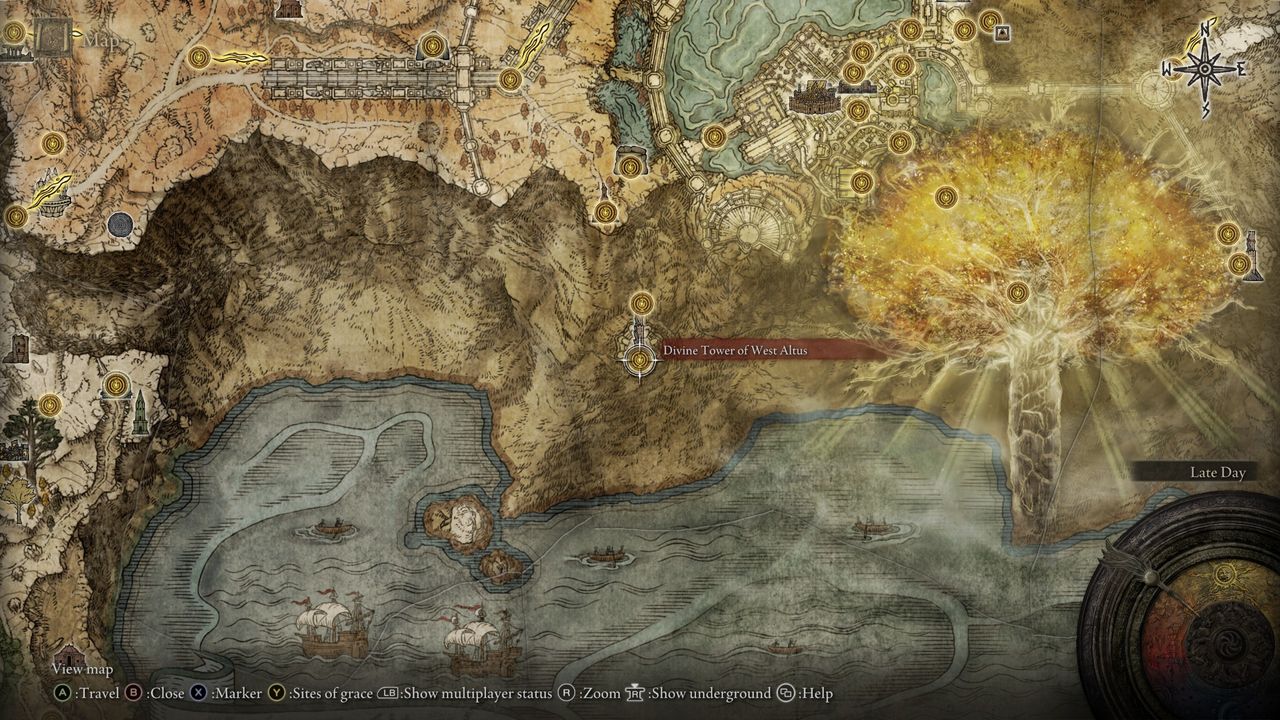 Elden Ring West Altus Divine Tower