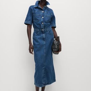 M&S Pure Cotton Denim Dress