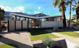 Garden view of Menrad House and side walls