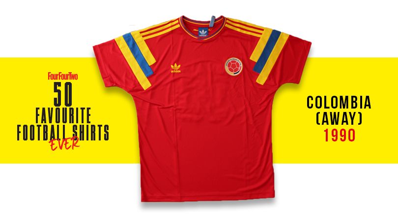 colombia football shirt retro