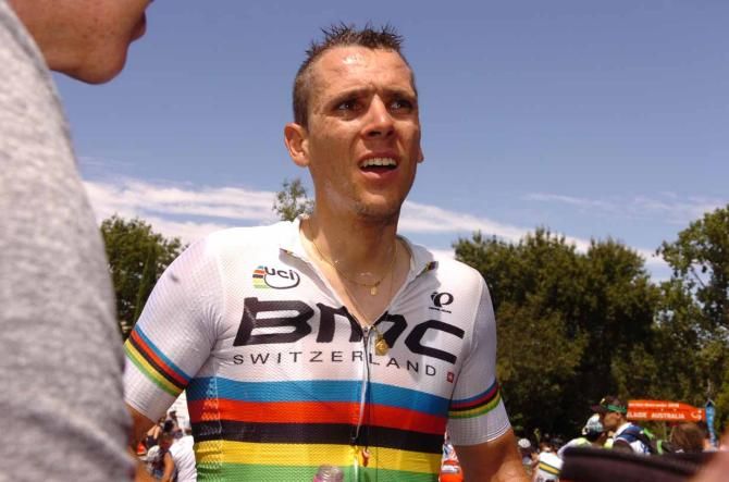 Philippe Gilbert (BMC) bounced back from a crash the previous day to impress on the road to Stirling.
