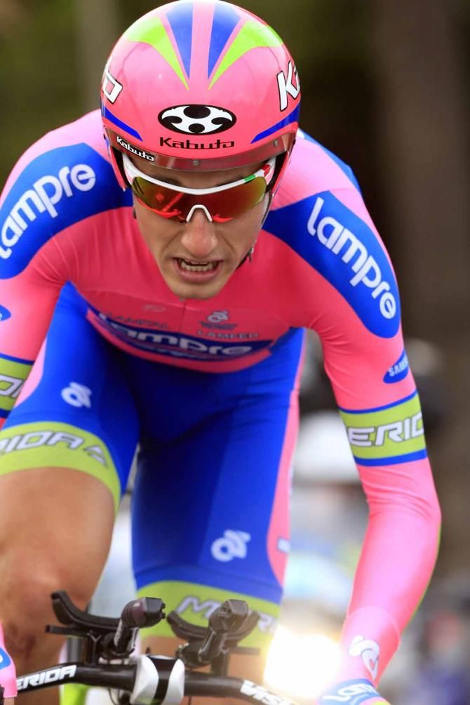 Adriano Malori (Lampre-Merida) was a fine second in the concluding time trial at Tirreno-Adriatico.