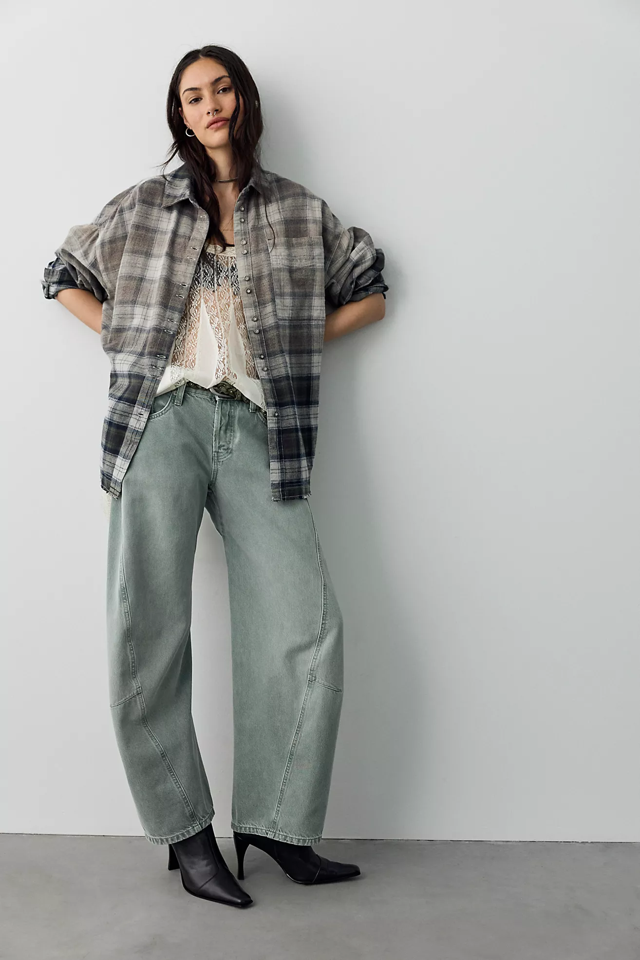 We the Free Fable Low-Rise Twisted Bowed Jeans