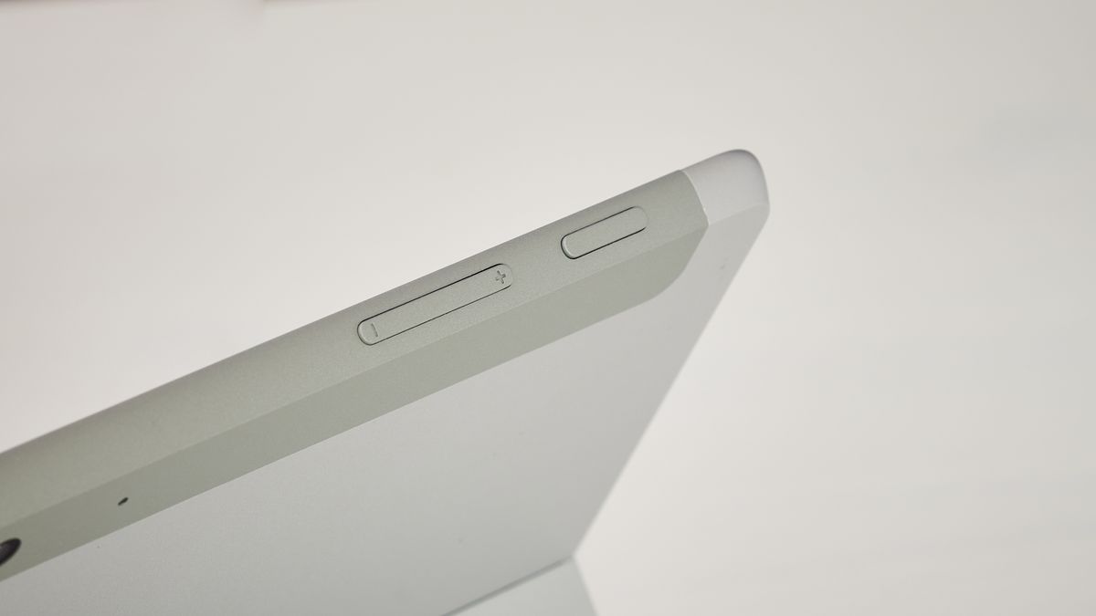 Microsoft Surface Go 2's power and volume buttons