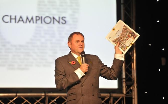 Gary Verity was given a welcome recepetion