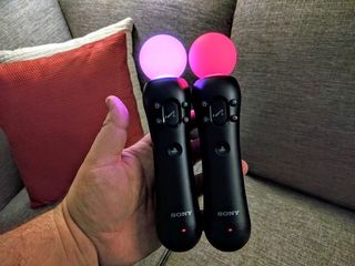 Pair of PlayStation Move controllers for PSVR
