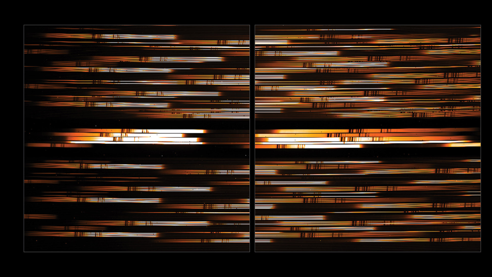 A spectrum obtained during ground-testing of James Webb Space Telescope's next-gen spectrograph NIRSpec.