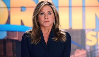 The Morning Show Jennifer Aniston delivering an important message on set