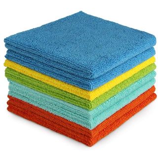 A bunch of microfibre cloths